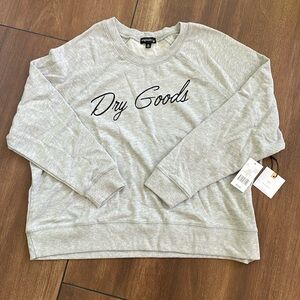 Dry Goods sweatshirt, medium, tags attached